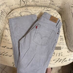 Levi's 518 super low Gray corduroy size 9M